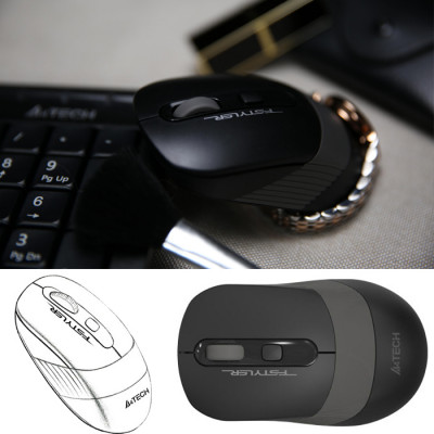 A4 Tech FG1010 Gri Kablosuz Klavye Mouse Set