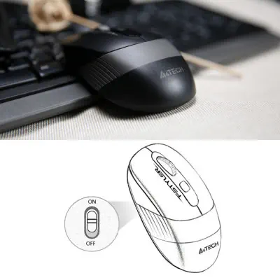 A4 Tech FG1010 Gri Kablosuz Klavye Mouse Set
