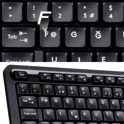 A4 Tech FG1010 Gri Kablosuz Klavye Mouse Set