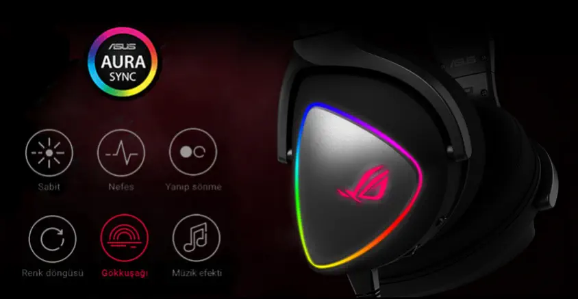 ASUS ROG  Delta Kablolu Siyah Gaming Kulaklık