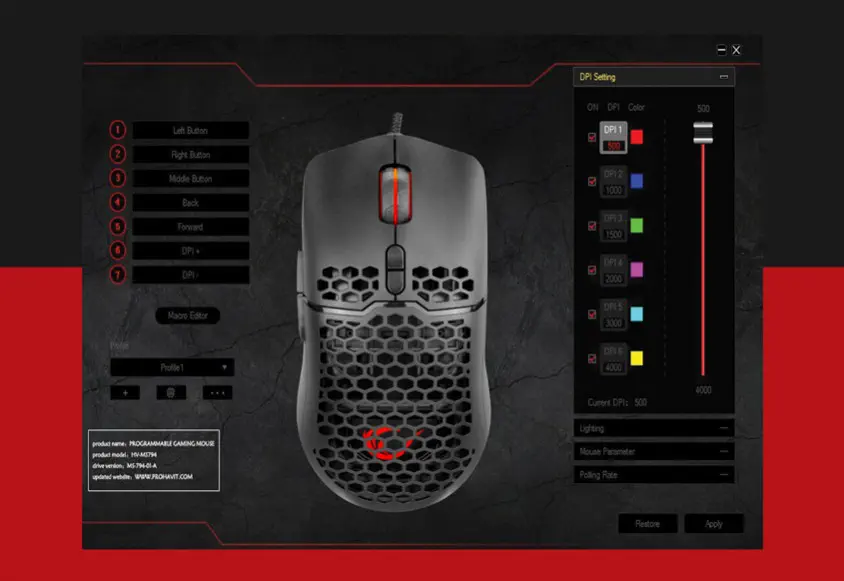 Rampage SMX-R77 X-TITAN Kablolu Gaming Mouse