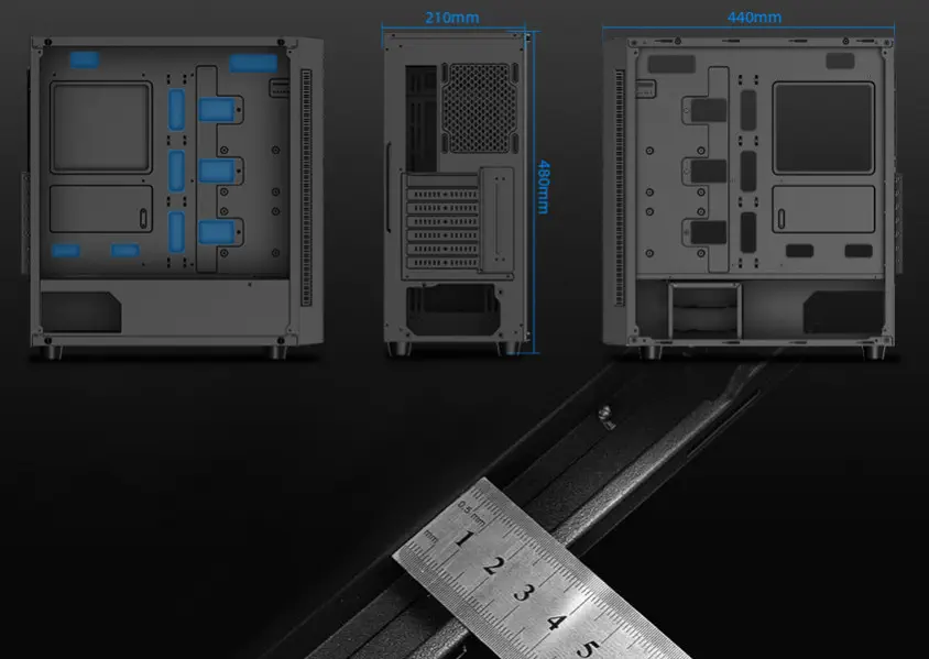 DEEPCOOL MATREXX 55 MESH E-ATX Mid-Tower Gaming Kasa