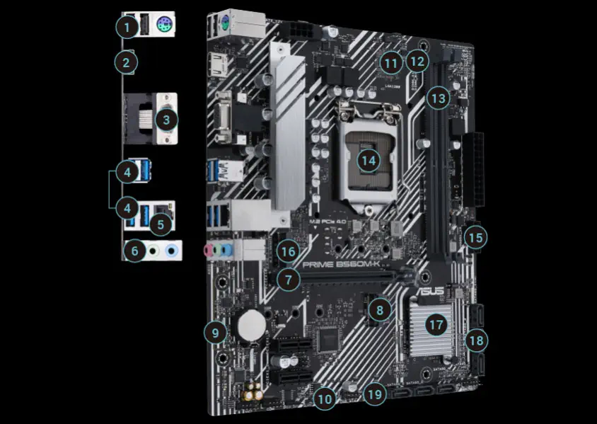 ASUS Prime B560M-K Gaming Anakart