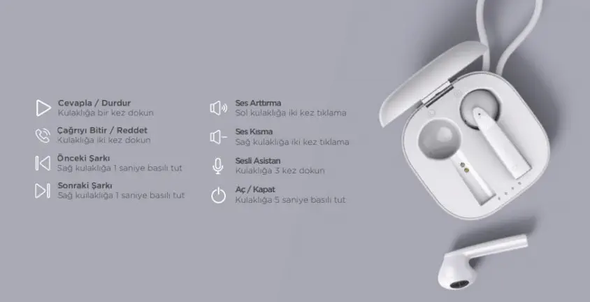 1MORE AirFree Pods EO005BT Kulaklığımı Bul Modlu Tws Yeşil Bluetooth Kulaklık