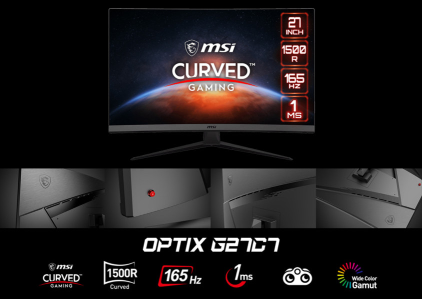 MSI Optix G27C7 27” VA Full HD Curved Gaming Monitör