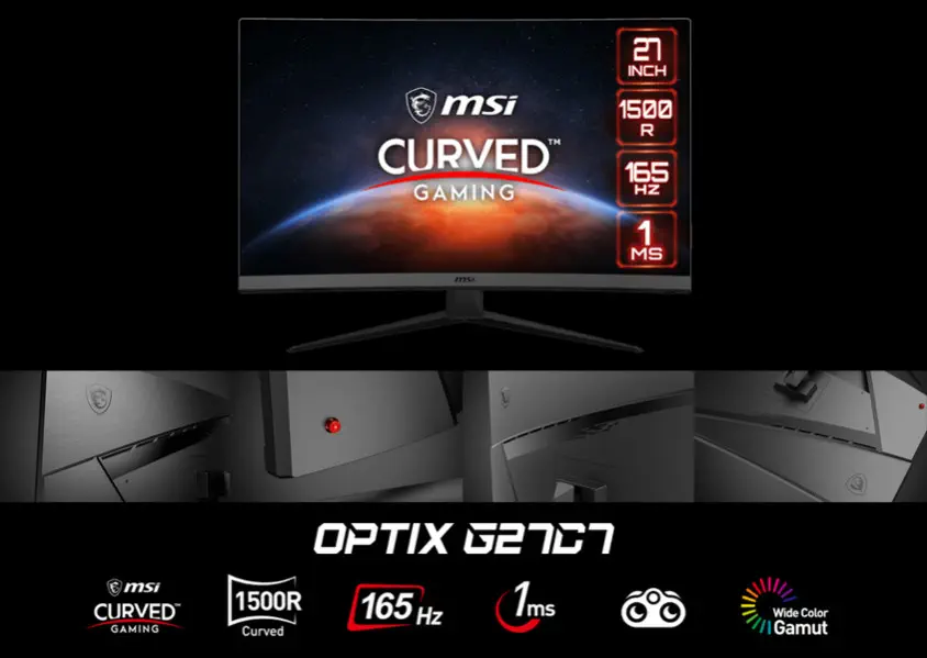 MSI Optix G27C7 27” VA Full HD Curved Gaming Monitör