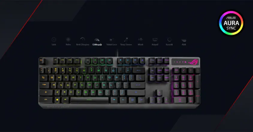ASUS ROG Strix Scope RX Optik Mekanik Kablolu Gaming Klavye