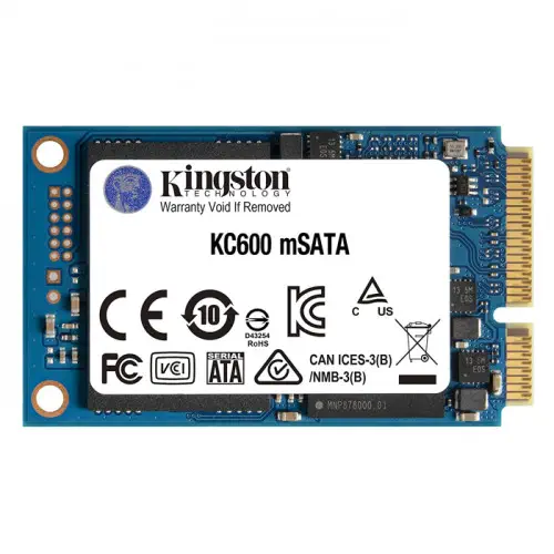 Kingston KC600 SKC600MS/512G 512GB mSATA SSD Disk