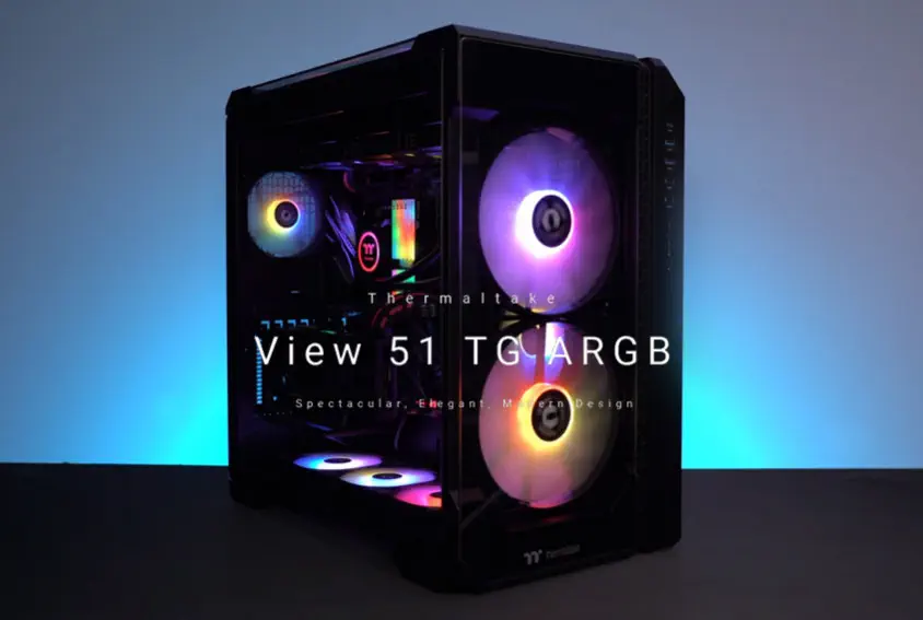 Thermaltake View 51 TG ARGB Siyah E-ATX Full-Tower Gaming Kasa