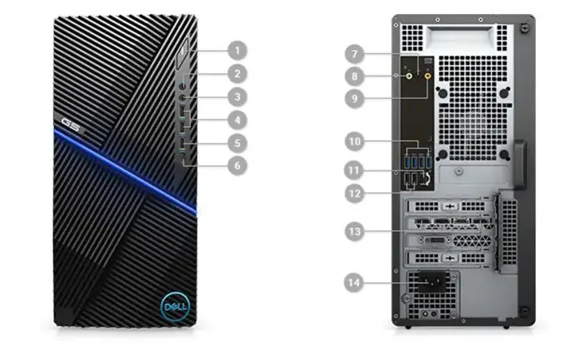 Dell G5DT-B70W165N i7-10700 16GB 512GB SSD 6GB GTX 1660Ti Windows10 Home Masaüstü Bilgisayar