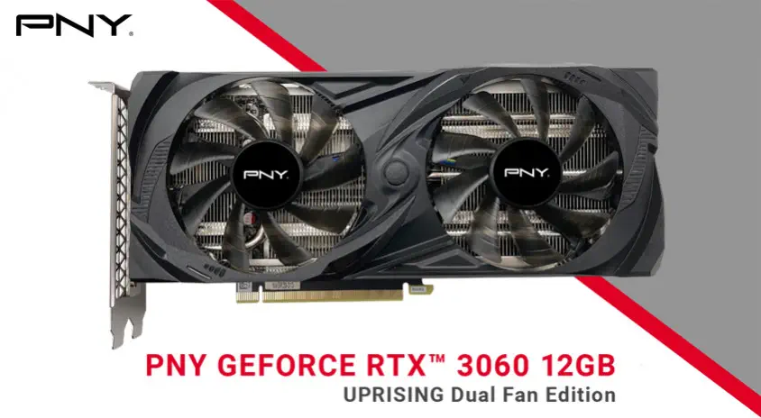 PNY GeForce RTX 3060 12GB Uprising Dual Fan Gaming Ekran Kartı