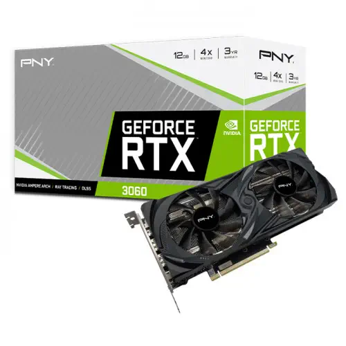 PNY GeForce RTX 3060 12GB Uprising Dual Fan Gaming Ekran Kartı