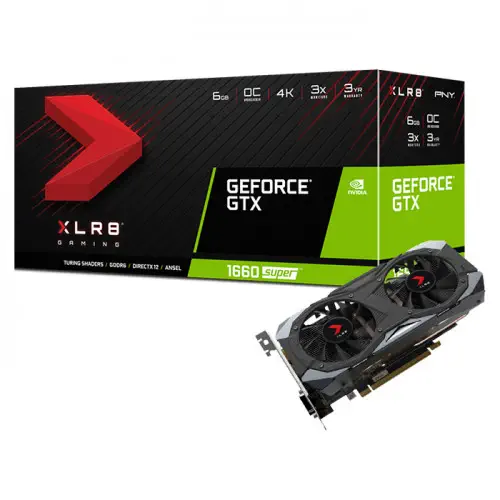 PNY GeForce GTX 1660 Super 6GB XLR8 Gaming OC Gaming Ekran Kartı