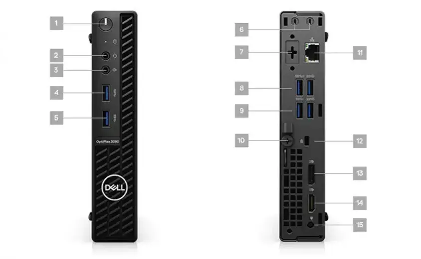 Dell OptiPlex 3080 MFF N006O3080MFF_W Mini PC