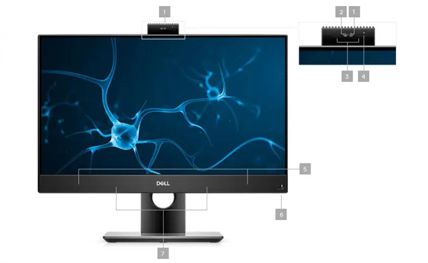 Dell OptiPlex 5480 DELL-5480AIO-OKS 23.8” All In One PC