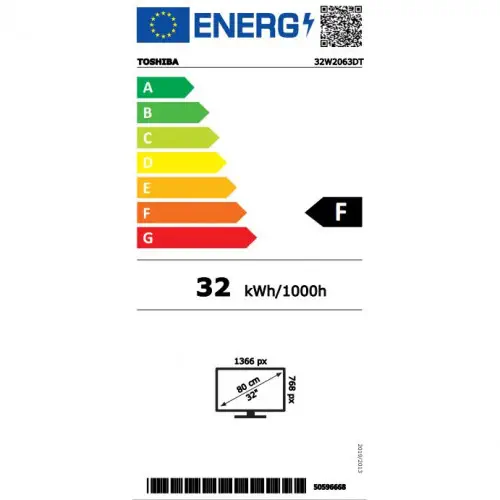 Toshiba 32W2063DT 32 inç 82 Ekran TV