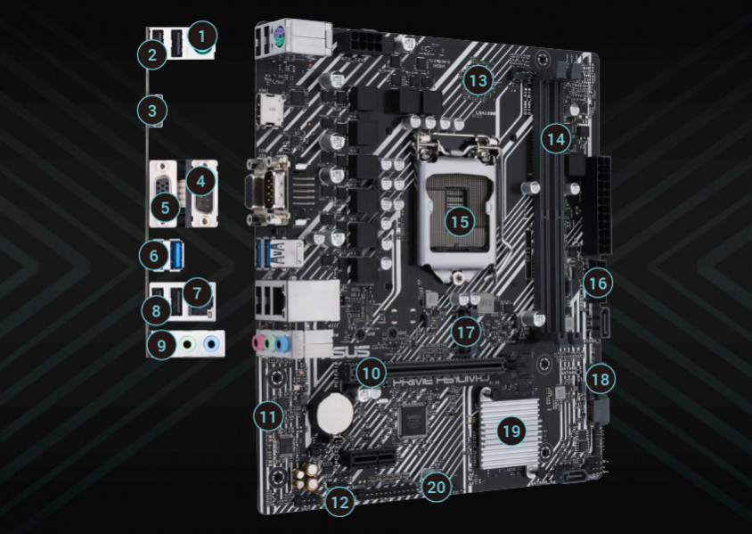 Asus Prime H510M-D Gaming Anakart