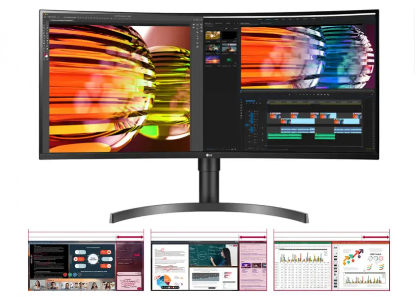 LG 35WN75C-B 35″ VA UWQHD Curved Monitör