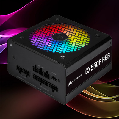 Corsair CX550F RGB CP-9020216-EU 550W Full Modüler Power Supply