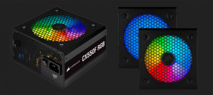 Corsair CX550F RGB CP-9020216-EU 550W Full Modüler Power Supply