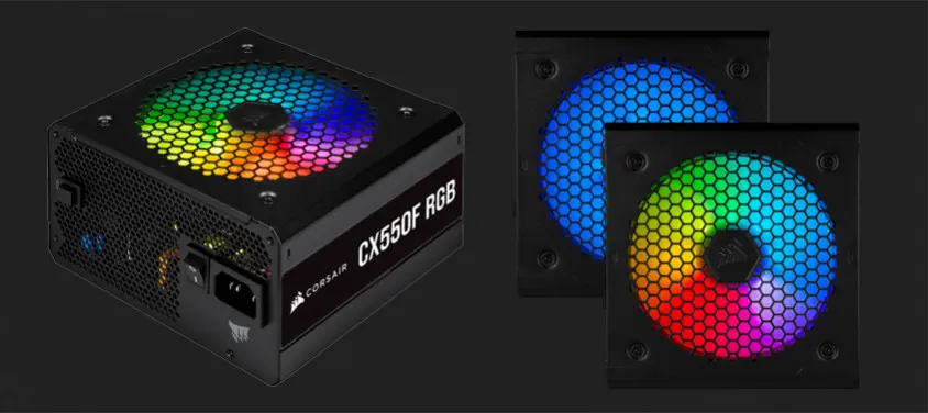 Corsair CX550F RGB CP-9020216-EU 550W Full Modüler Power Supply