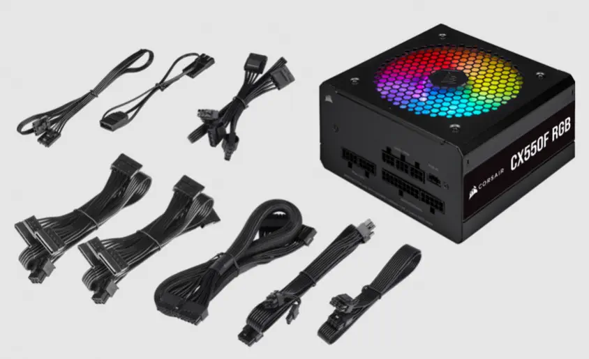 Corsair CX550F RGB CP-9020216-EU 550W Full Modüler Power Supply