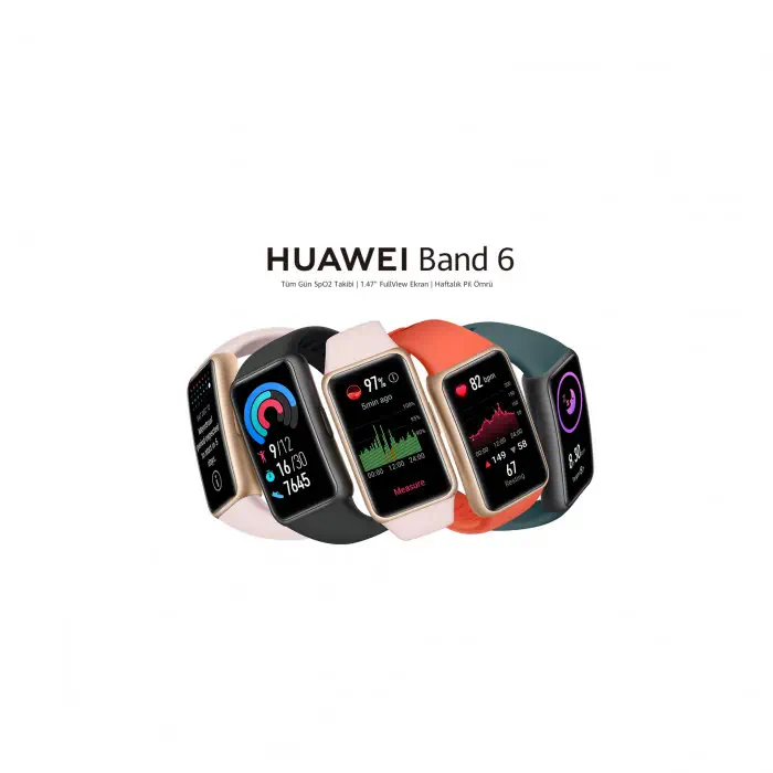 Huawei Band 6 Akıllı Bileklik Turuncu - Huawei Türkiye Garantili