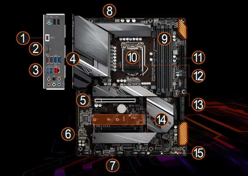 Gigabyte Z590 GAMING X Gaming Anakart