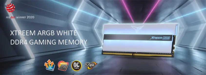 Team T-Force Xtreem ARGB White 16GB DDR4 3200MHz Gaming Ram