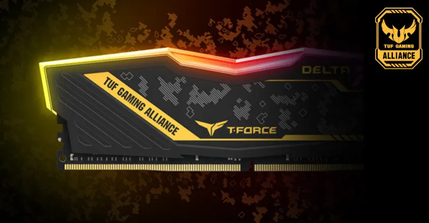 Team T-Force Delta TUF Gaming Alliance RGB 8GB DDR4 3200MHz Gaming Ram
