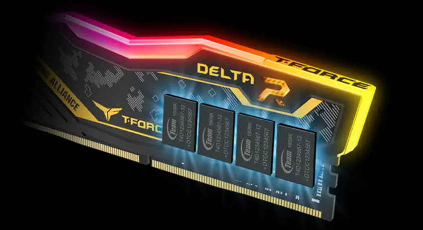 Team T-Force Delta TUF Gaming Alliance RGB 8GB DDR4 3200MHz Gaming Ram