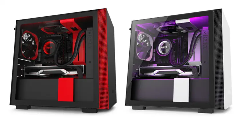 NZXT H210i CA-H210i-BR Mat Siyah/Kırmızı Mini-ITX Mini-Tower Gaming Kasa