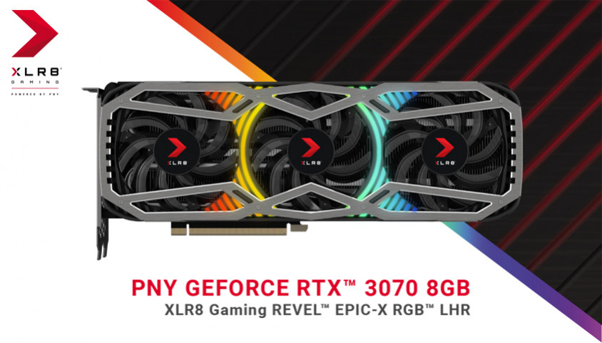 Pny GeForce RTX 3070 LHR 8GB XLR8 Gaming REVEL EPIC-X RGB LHR Gaming Ekran Kartı