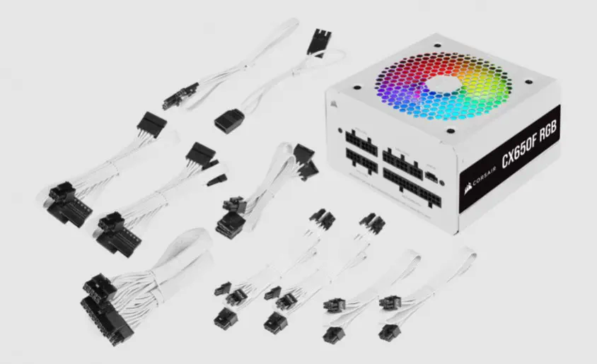 Corsair CX650F RGB White CP-9020226-EU 650W Full Modüler Power Supply