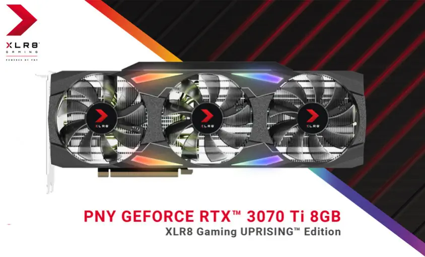 PNY GeForce RTX 3070 Ti 8GB XLR8 Gaming UPRISING EPIC-X RGB Gaming Ekran Kartı