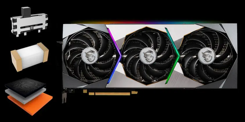 MSI GeForce RTX 3070 Ti SUPRIM X 8G Gaming Ekran Kartı