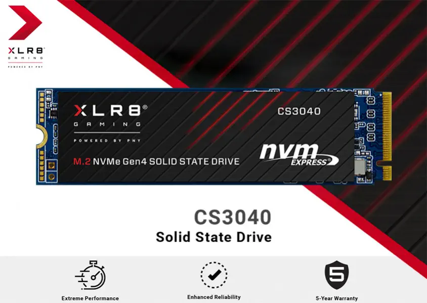 PNY XLR8 CS3040 2TB PCIe NVMe M.2 SSD Disk