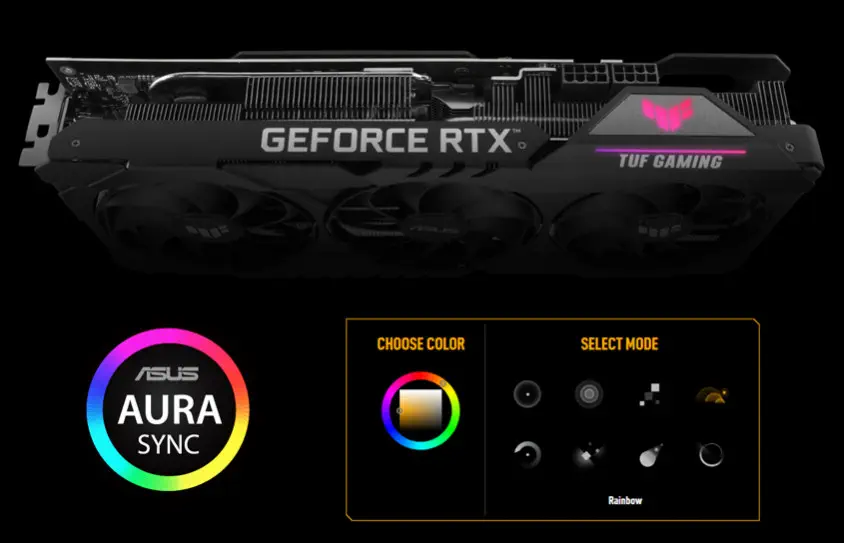 ASUS TUF Gaming GeForce RTX 3070 Ti OC Gaming Ekran Kartı