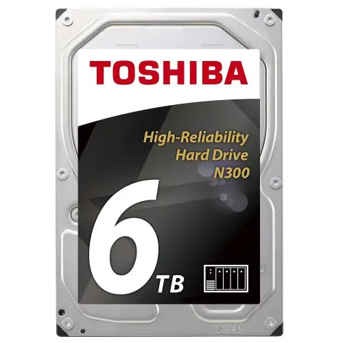 Toshiba N300 HDWN160UZSVA 6TB SATA 3 NAS Harddisk