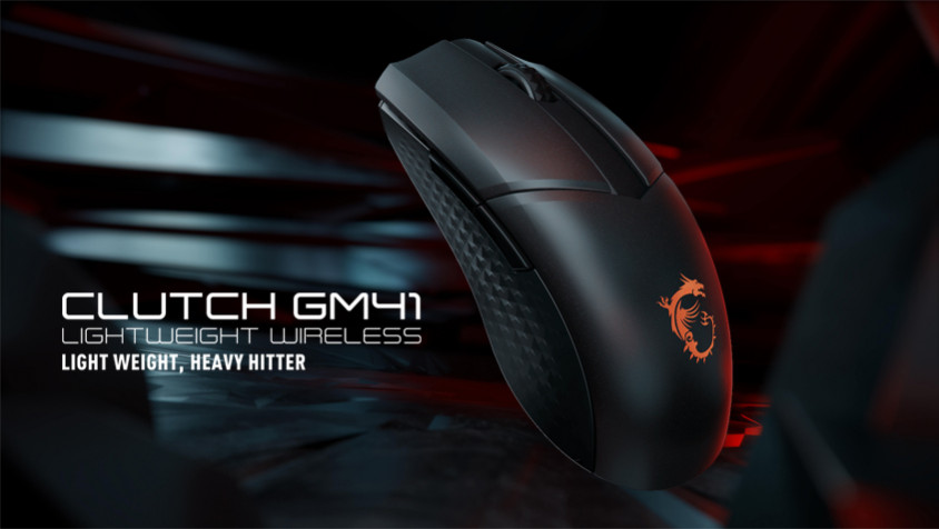 MSI Clutch GM41 Lightweight Wireless Gaming Mouse