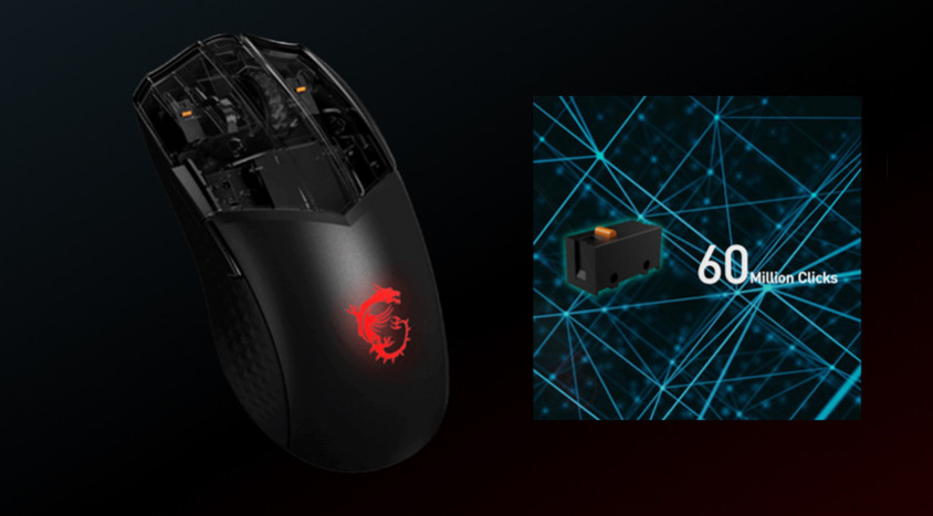 MSI Clutch GM41 Lightweight Wireless Gaming Mouse