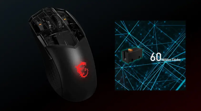 MSI Clutch GM41 Lightweight Wireless Gaming Mouse