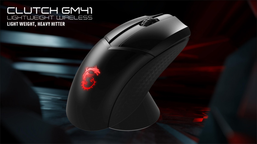 MSI Clutch GM41 Lightweight Wireless Gaming Mouse