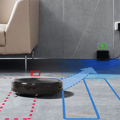 Robotuya RoboGyro Gri Robot Süpürge ve Paspas - Distribütör Garantili