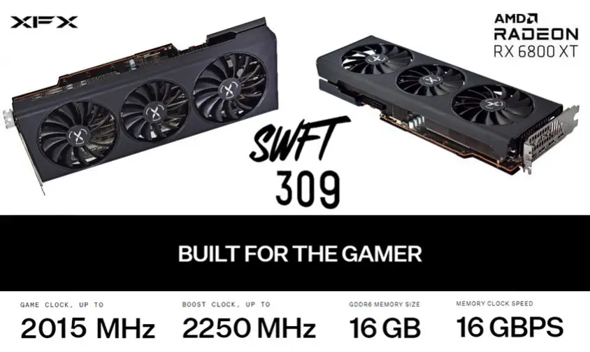 XFX Speedster SWFT 309 AMD Radeon RX 6800 XT Core BULK Gaming Ekran Kartı