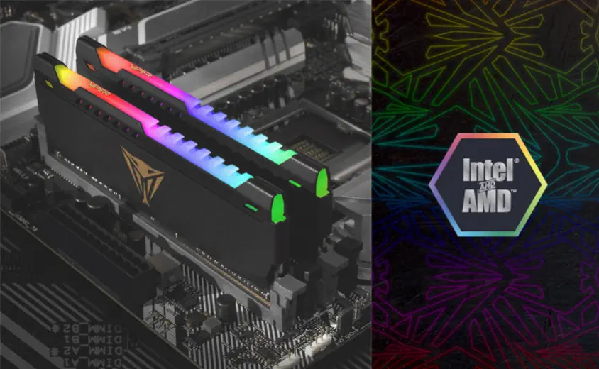 Patriot Viper Steel RGB 8GB (1x8GB) DDR4 3200MHz Gaming Ram