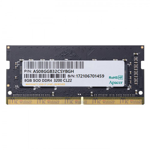 Apacer ES.08G21.GSH 8GB DDR4 3200MHz Notebook Ram