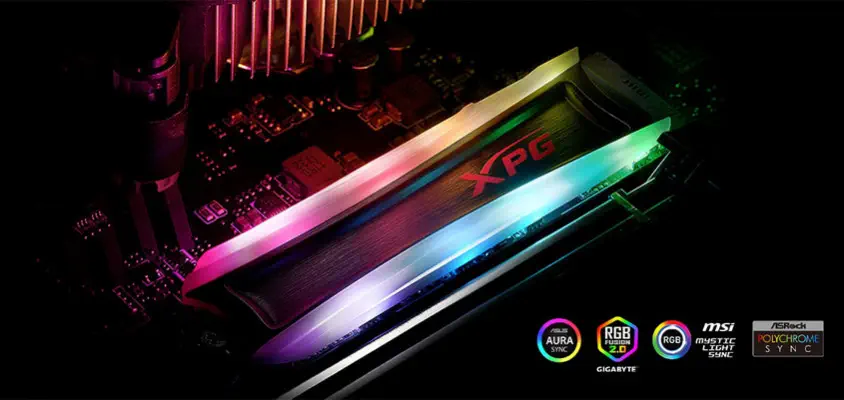 XPG Spectrix S40G AS40G-4TT-C 4TB RGB NVMe PCIe M.2 SSD Disk