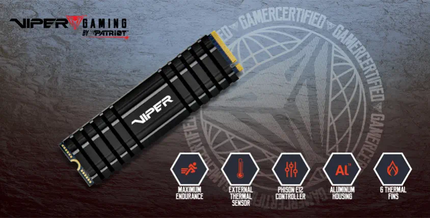 Patriot Viper VPN100 VPN100-256GM28H 256GB NVMe PCIe M.2 SSD Disk