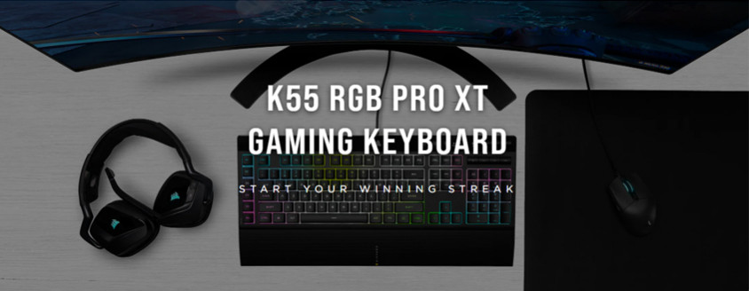 Corsair K55 RGB Pro XT CH-9226715-TR Kablolu Gaming Klavye